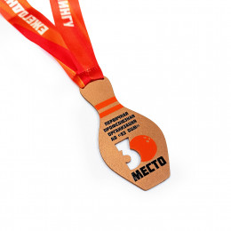 Медаль 1-слойная из металла с полноцветной печатью