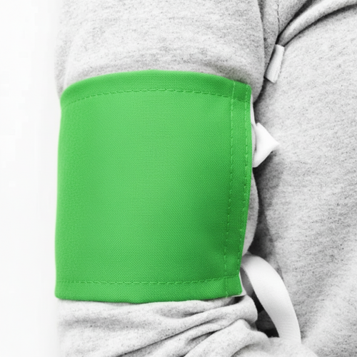 Повязка нарукавная однотонная, на завязках