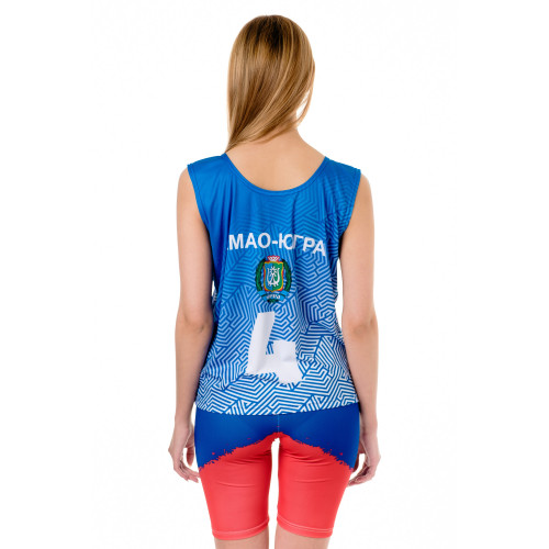 Шорты велосипедные женские, материал: бифлекс с полной запечаткой