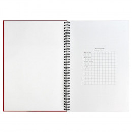 Ежедневник Notera Maxi, недатированный, красный