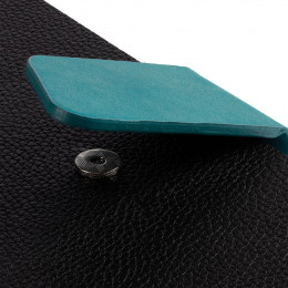 Ежедневник Boom, недатированный, черный с бирюзовым