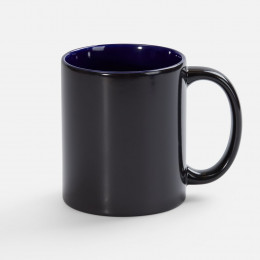 Кружка-хамелеон On Display, глянцевая, черная с синим
