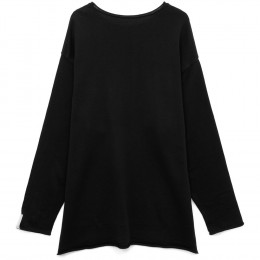 Лонгслив унисекс Siluetti Fuori, черный