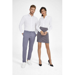 Рубашка мужская Becker Men, бордовая с белым