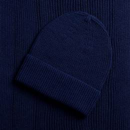 Шарф Nobilis Mono, темно-синий