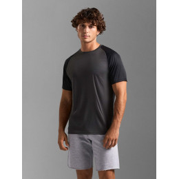 Футболка спортивная унисекс Vortex, молочно-белая