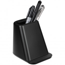 Настольный органайзер с зарядкой, лампой, вентилятором и подсветкой логотипа powerTower, черный