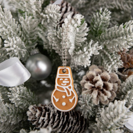 Мини-подвеска «Пряник», 3D-печать на заказ, снеговик