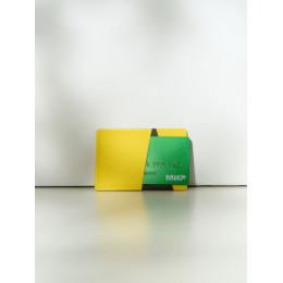 Картхолдер Dual, серо-желтый