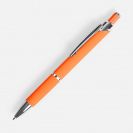 Ручка шариковая Chromos Soft Touch, оранжевая
