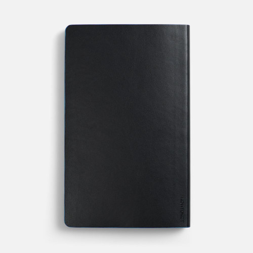 Ежедневник Trait, недатированный, черный с голубым