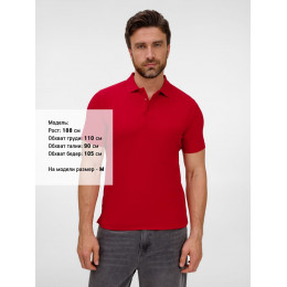 Рубашка поло унисекс Tervise, красная