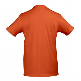 Футболка мужская с контрастной отделкой Madison 170, оранжевый/белый