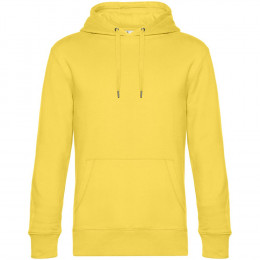 Толстовка с капюшоном унисекс King, желтая