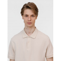 Рубашка поло унисекс Pacific, бежевая (льняная)