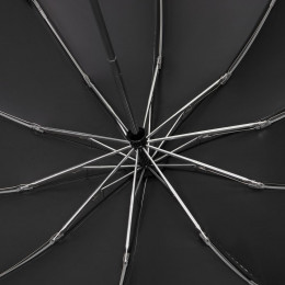 Зонт обратного сложения с ручкой-карабином Foldberry, черный