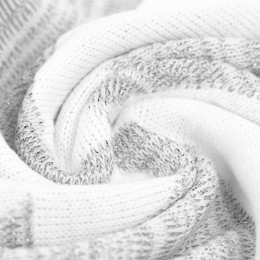 Плед «Танцующий лес», белый с серебристым