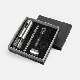 Винный набор Veritas, черный с серебристым