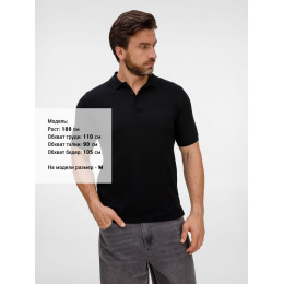 Рубашка поло унисекс Upswing, черная