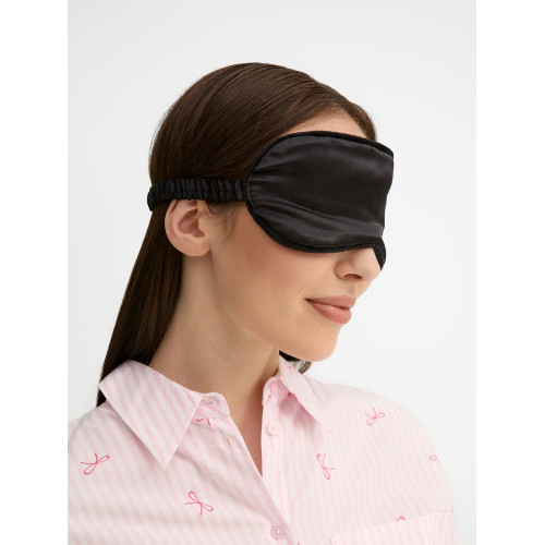 Двухстороняя маска для сна Veluto, черная