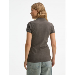 Рубашка поло женская Brandy Women, темно-серая с белым