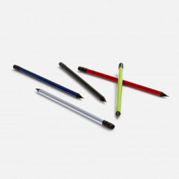 Карандаш простой Triangle Black с ластиком, зеленое яблоко