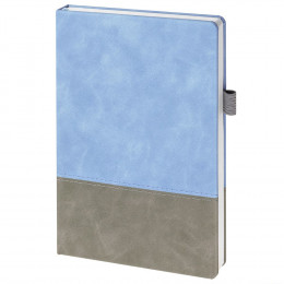 Ежедневник Horizon, недатированный, серый с голубым