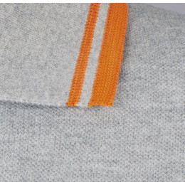 Рубашка поло мужская Pasadena Men 200 с контрастной отделкой, красная с белым