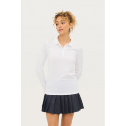 Рубашка поло женская с длинным рукавом Perfect LSL Women, ярко-синяя