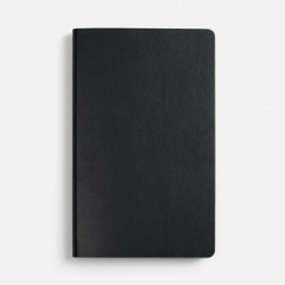 Ежедневник Trait, недатированный, черный с зеленым