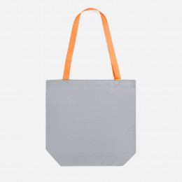 Шопер B5, серый с оранжевыми ручками