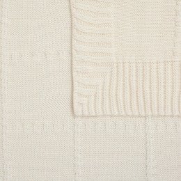 Плед Quadrisma, белый (молочный)