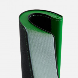 Ежедневник Nice Twice, недатированный, черный с ярко-зеленым