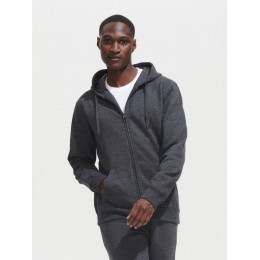 Толстовка мужская на молнии с капюшоном Seven Men, черная