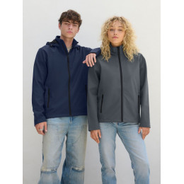 Куртка софтшелл с капюшоном мужская Race Men, ярко-синяя (royal)