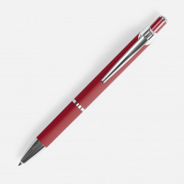 Ручка шариковая Chromos Soft Touch, красная
