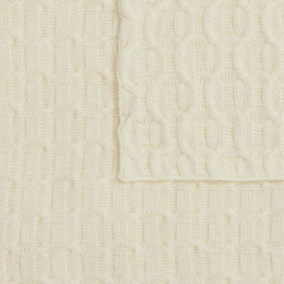 Плед Braidera, белый (молочный)