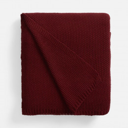 Плед Longview, темно-красный (винный)