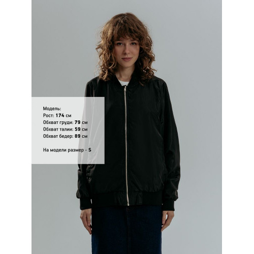 Бомбер Wigton, черный