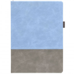 Ежедневник Horizon, недатированный, серый с голубым