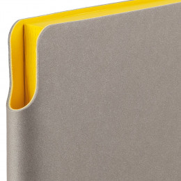 Ежедневник Flexpen, недатированный, серебристо-желтый