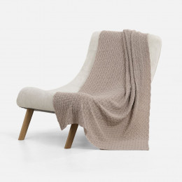 Плед Braidera, бежевый меланж