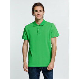 Рубашка поло мужская Virma Premium, зеленое яблоко
