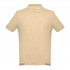 Рубашка-поло мужская ADAM, кремовый, S, 100% хлопок, плотность 195 г/м2