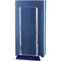 Награда хрустальная CR0010 265х130мм(20) футляр в комплекте