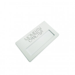Бейдж с окном, 1-слойный пластик, УФ-печать  5,5х9,5