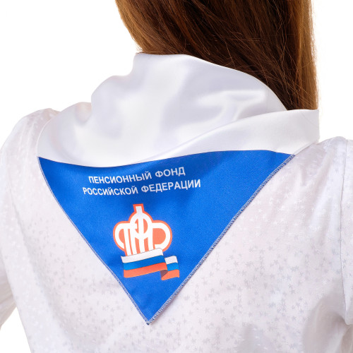 Косынка атласная с полной запечаткой 60х60х90