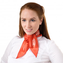 Косынка атласная с полной запечаткой 60х60х90